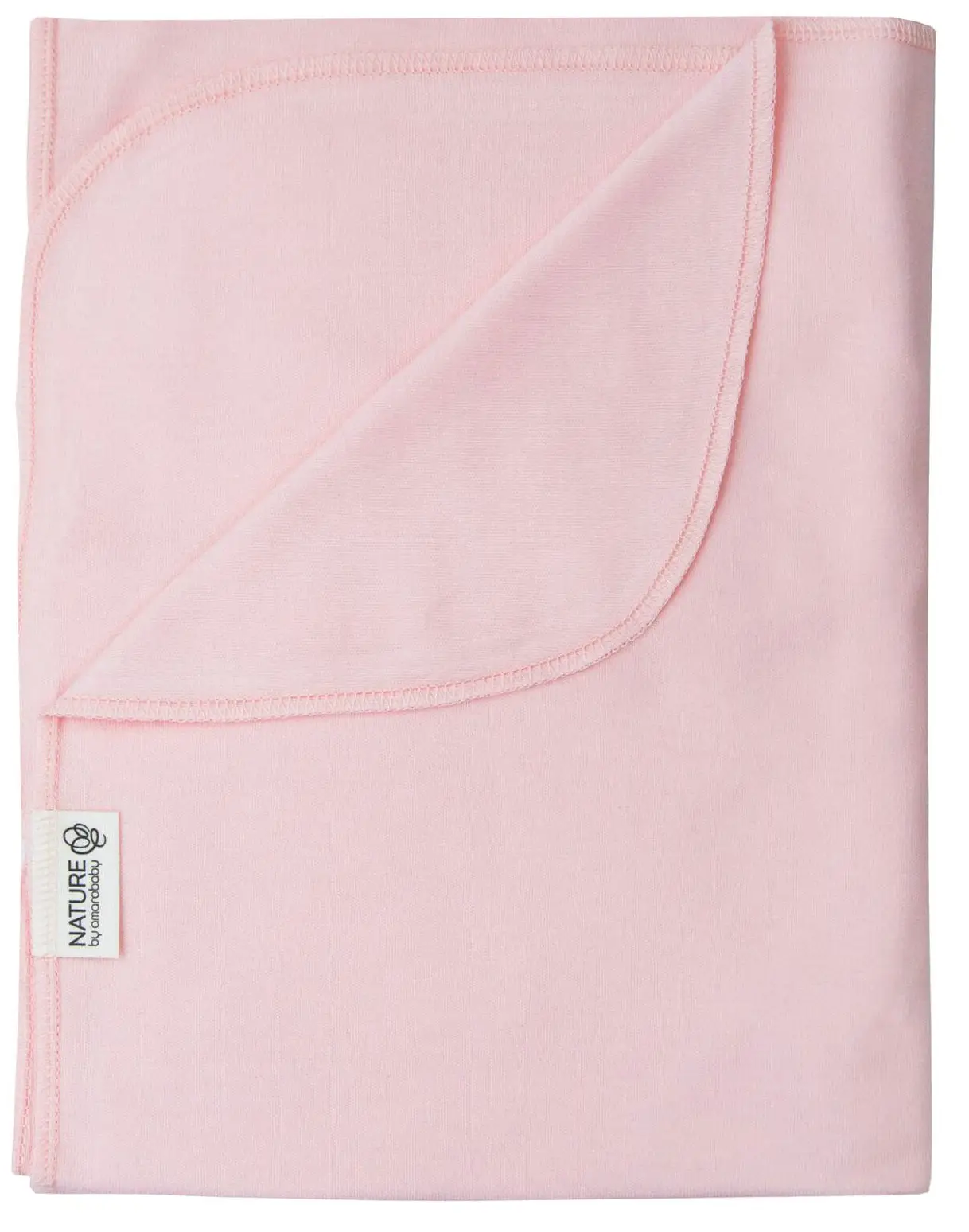 Пеленка трикотажная Amarobaby Nature essence, розовый 90х120 см