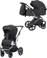 Фотография товара Коляска 2 В 1 Carrello Aurora Cosmic Black Chrome