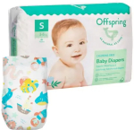 Фотография товара Подгузники Offspring, размер S, 3-6 кг, 48 шт, расцветка Карибы