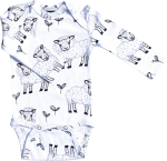 Боди Mjolk Basic Овечки с длинным рукавом 80