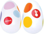 Маракасы Janod овальные, белые Маракасы Janod овальные, белые