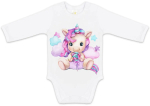 Фотография товара Боди с длинным рукавом Luxury Baby Единорожка белый 62