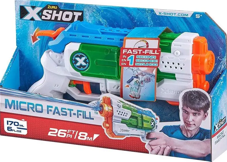 Игрушка водный бластер ZURU X-Shot Water «Фаст-Филл Микро»