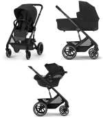 Фотография товара Детская коляска Cybex Balios S Lux BLK 3 в 1 цвет Moon Black