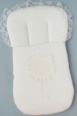 Фотография товара Конверт "Lackshery" Little Star на 2-х молниях с ортопедической спинкой, крем