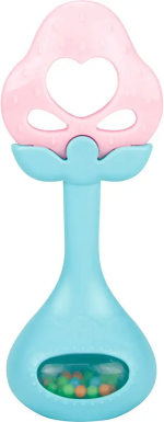 Погремушка Земляничка, прорезыватель, Huanger, 6х3х15 см