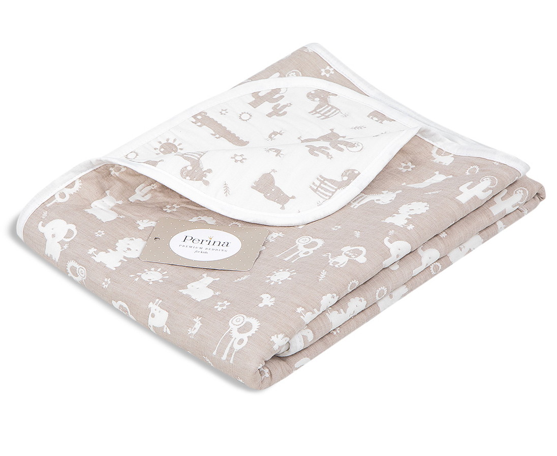 Фотография товара Одеяло для детей летнее (Зверюшки песочные) т.з.Perina 100х118