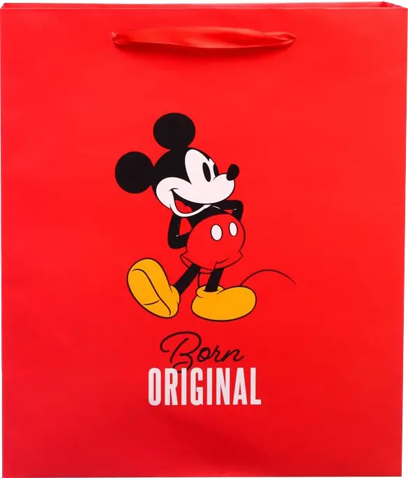 Пакет ламинированный вертикальный, Born original Микки Маус, 23х27х11 см, 9286099