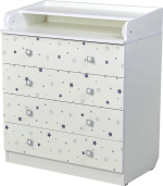 Комод Фея 1580 Звёздное сияние, белый Комод Фея 1580 Звёздное сияние, белый