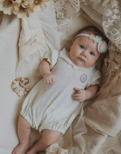 Фотография товара Комбинезон ( песочник) цв. натуральный, р. 56-36 - 86-52 (цв. натуральный, р. 62-40)