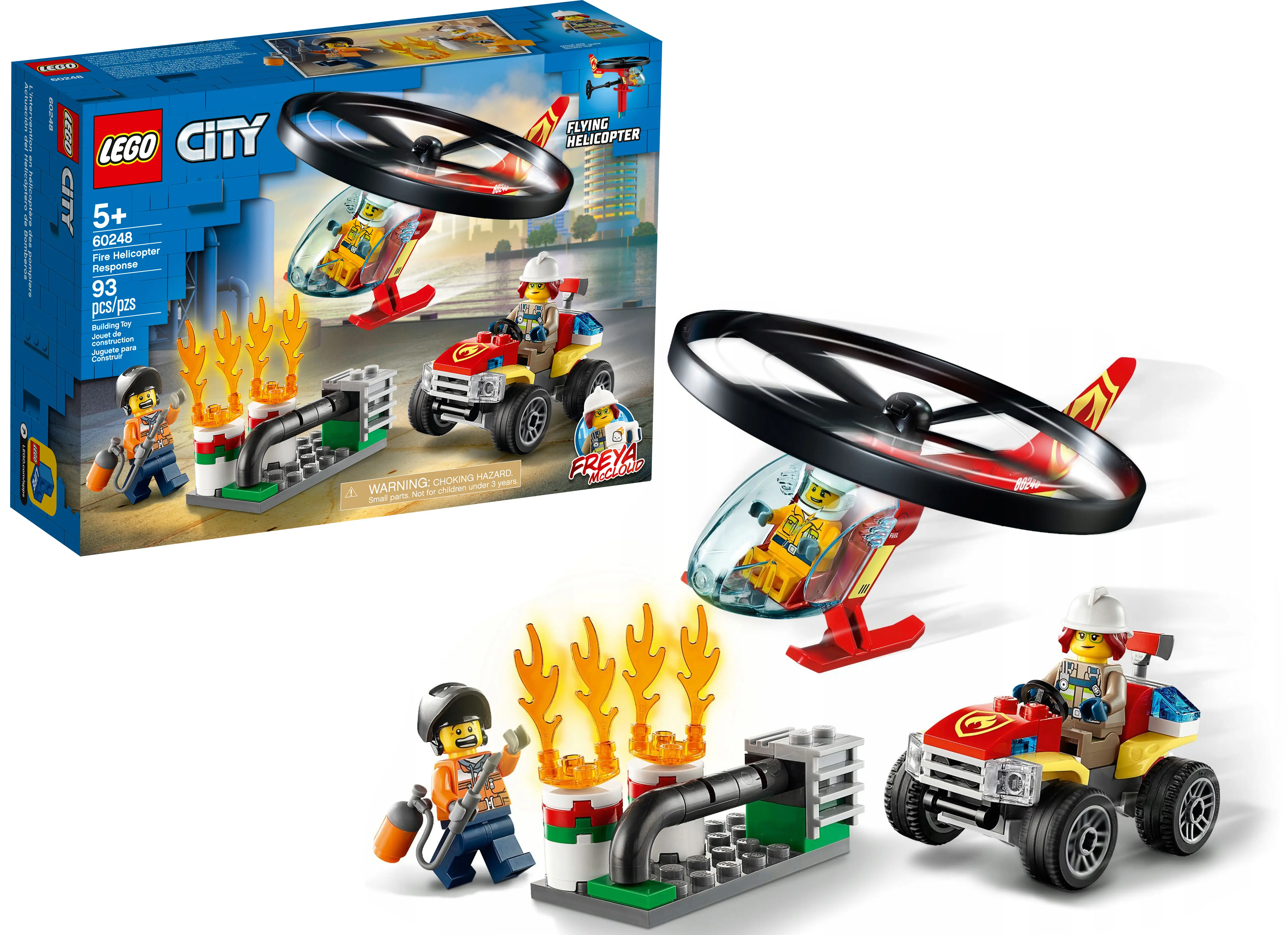 Конструктор LEGO City 60248 Пожарный спасательный вертолёт