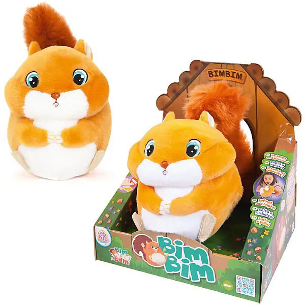 Club Petz Funny Белка Bimbim интерактивная, мягконабивная, со звуковыми эффектами