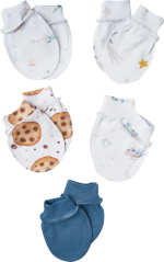 Фотография товара Антицарапки Little Sta, р. 62, 5 пар, интерлок, белые, №2, для мальчиков