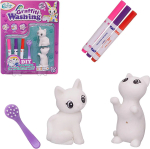 Набор для творчества котята, фигурки для раскраски, арт.WK-19013/фиолетовая Набор для творчества котята, фигурки для раскраски, арт.WK-19013/фиолетовая