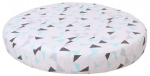 Фотография товара Простыня AmaroBaby Exclusive Soft Collection Треугольники на резинке круглая 75х75х12 см