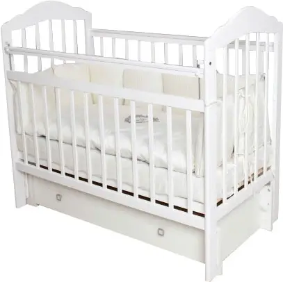 Кроватка Incanto Pali м/универсальный с ящиком, а/стенка, цвет белый