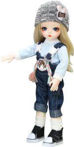 Фотография товара Кукла с шарнирами в комбинезоне, размер 30 см