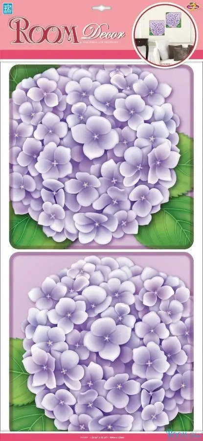Наклейки Room Decor две гортензии объёмные