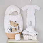 Фотография товара Комплект на выписку 6 предметов KiDi King демисезонный, бежевый 56-62 см