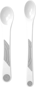 Фотография товара Ложки для кормления Twistshake белые, в наборе из 2 штуки. 