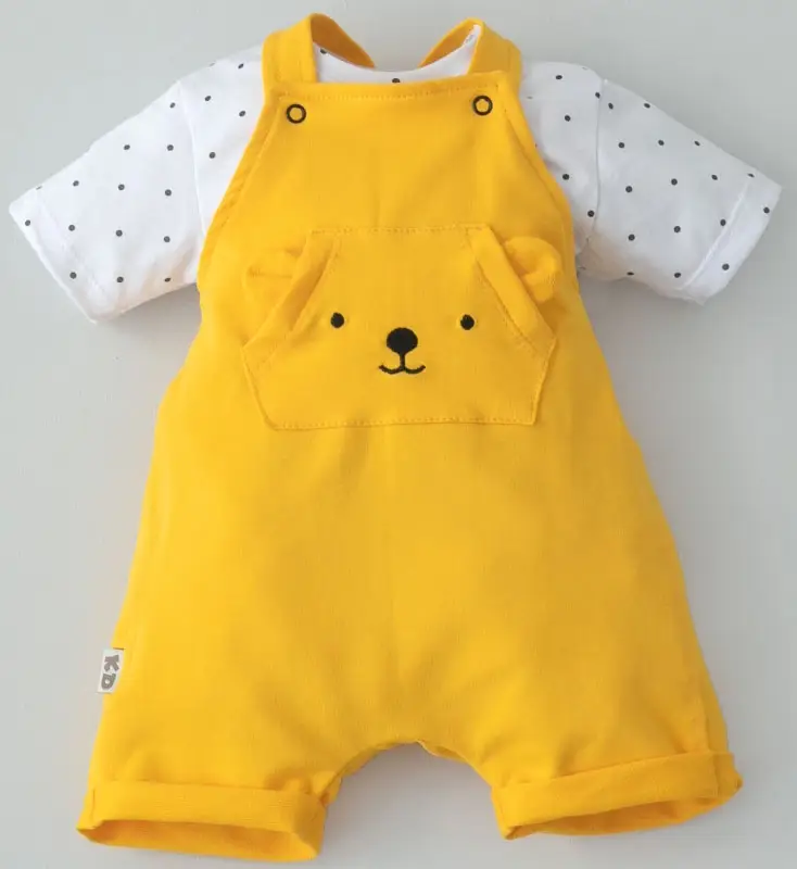 KiDi kids Комплект 2 предмета "Я гуляю", футер+кулир, желтый, р. 20