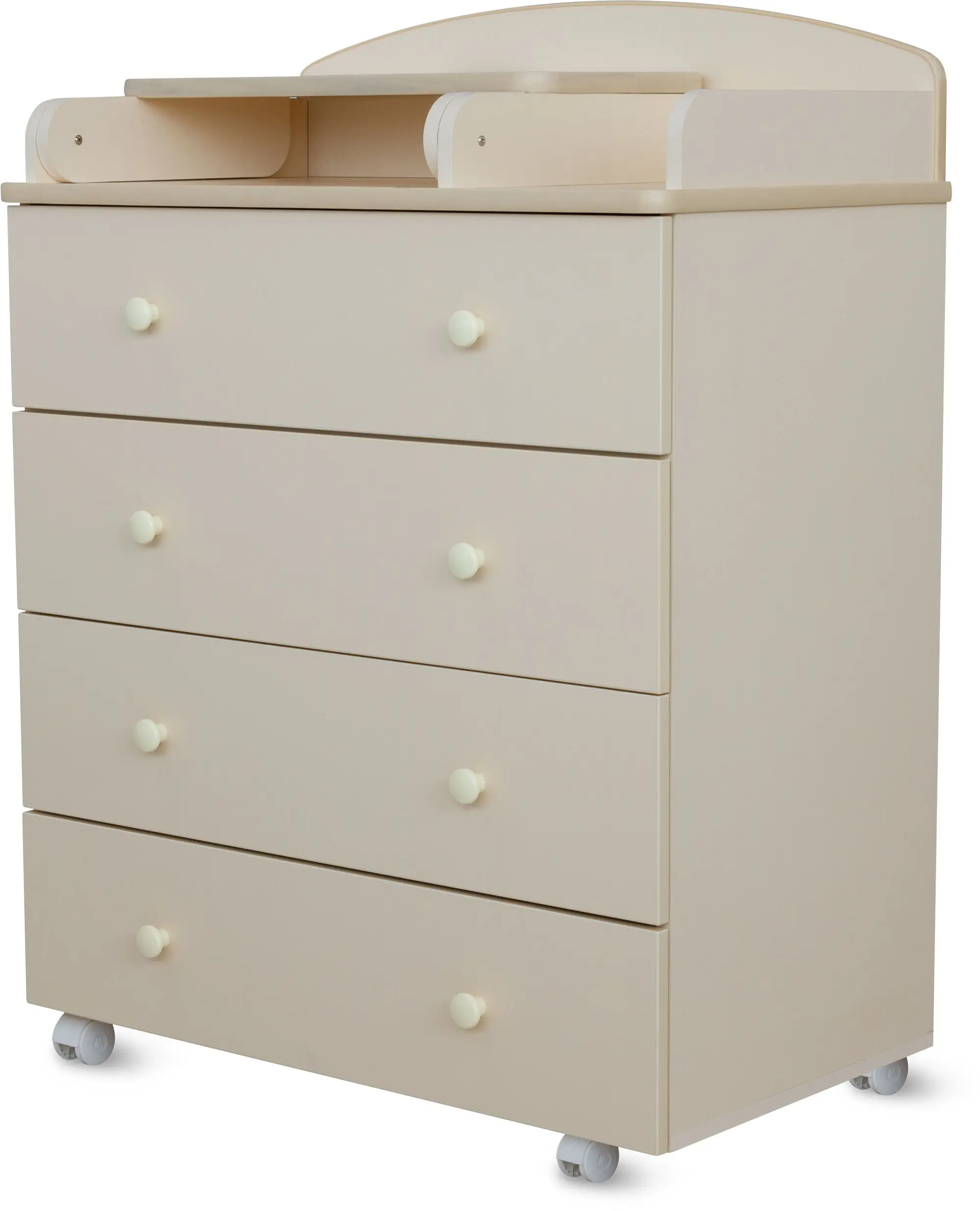 Комод Loona Lupine 800/4 с откидной пеленальной доской, слоновая кость