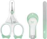 Фотография товара Маникюрный набор Roxy Kids ножницы-кусачки-пилочка, бледно-зеленый, RPS-004-G