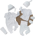 Фотография товара Комплект на выписку 7 предметов Ассорти Бусинки KiDi kids, размер 16, рост 50-56 см