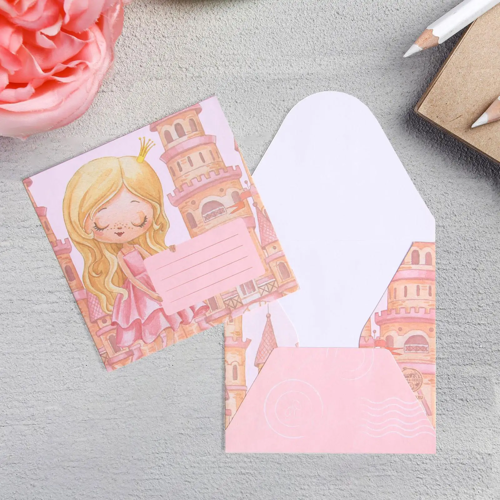 Конверт подарочный Страна Карнавалия Принцесса, 10×10 см