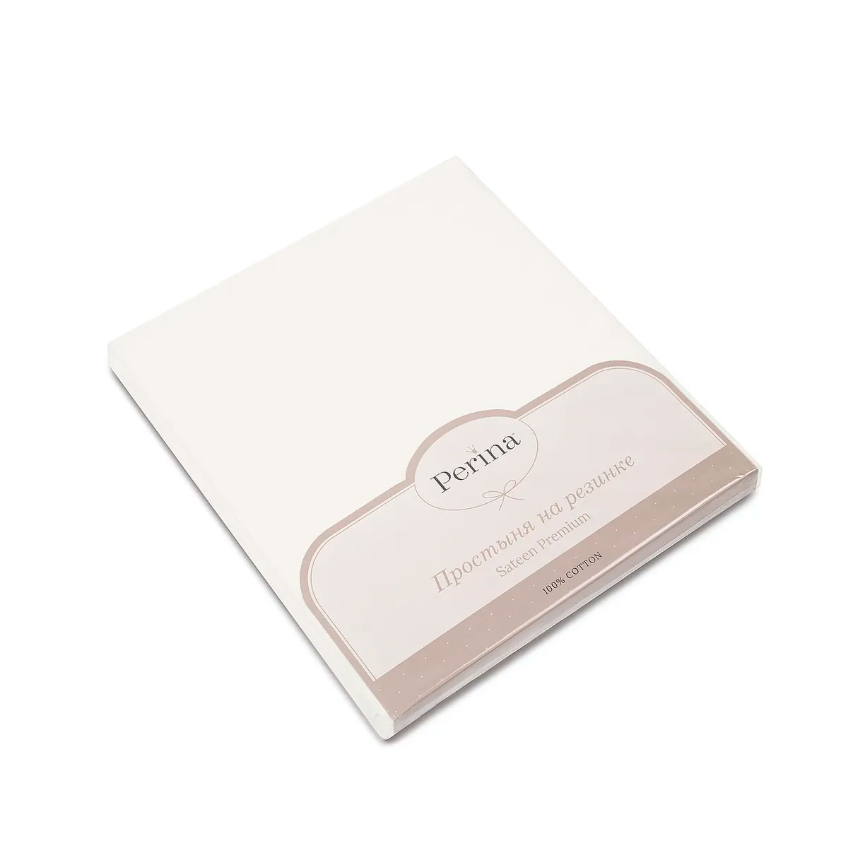 Простыня на резинке детская (Айвори) т.з.Perina