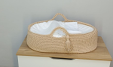 Фотография товара Корзина/переноска вязаная для кокона, цвет ассорт.