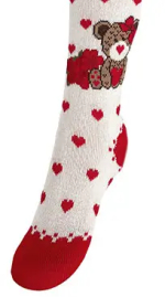 Фотография товара Колготки детские RuSocks, размер 104-110, Ecru/красные, арт. ДК3-13479Д