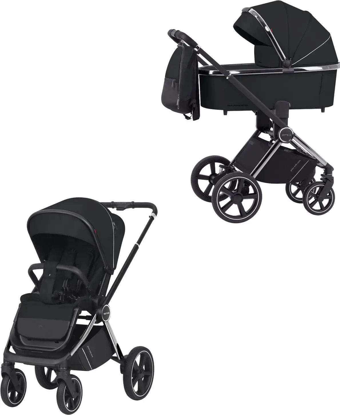 Коляска 2 в 1 Carrello Ultimo, Sable Black Chrome, арт. CRL-6511