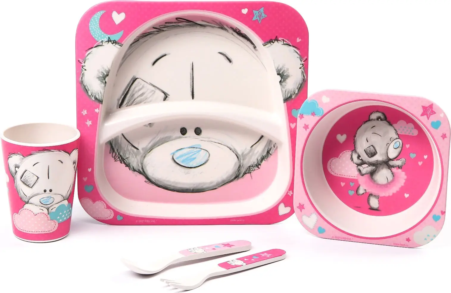 Набор детской посуды Me To You из бамбука 5 предметов 6886169