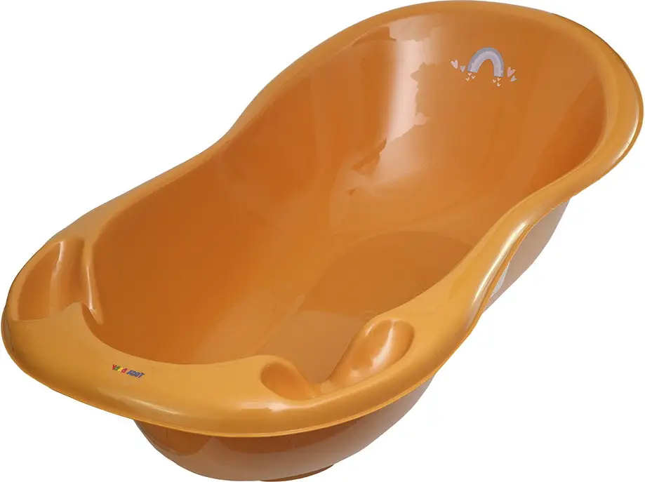 Ванночка со сливом метео Тега, 102 см, горчичная