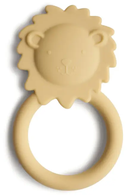 Силиконовый прорезыватель Mushie Lion Soft Yellow