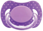 Пустышка Suavinex от 0+ с физиологической силиконовой соской Basic фиолетовый