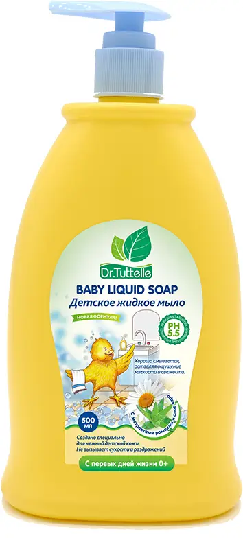Жидкое десткое мыло Dr.Tuttelle с дозатором 500 мл