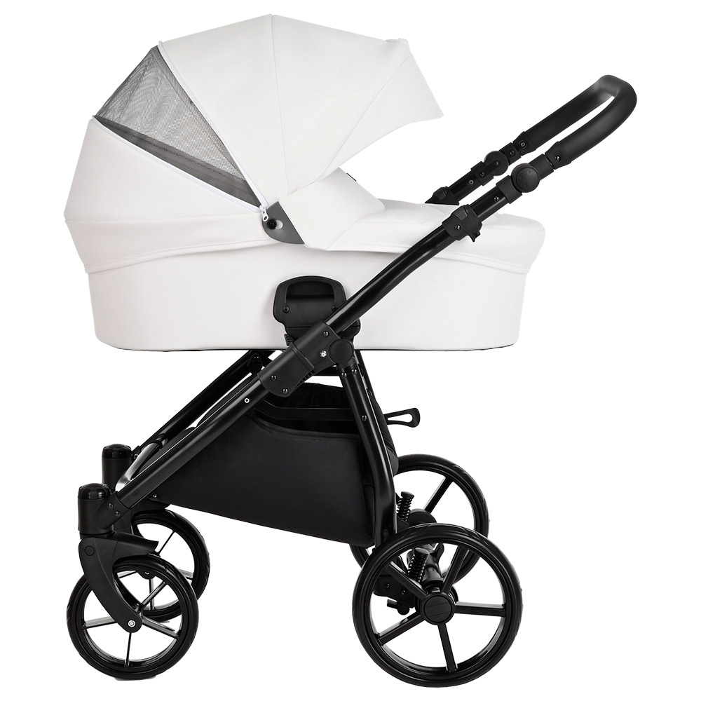 Коляска Tutis 2 в1 Novo короб прогулка Leather White