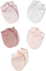 Фотография товара Антицарапки Little Sta, р. 62, 5 пар, интерлок, крем, №2, для девочек