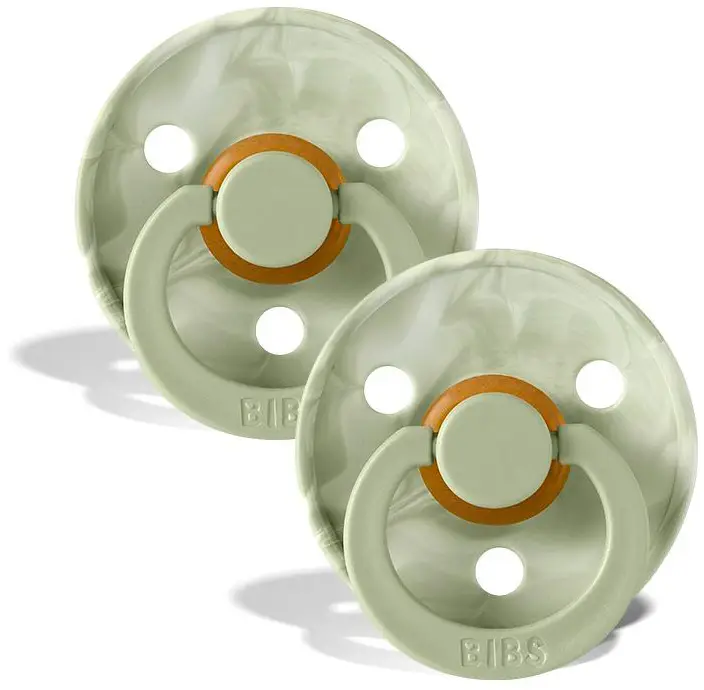 Пустышка Bibs Tie Dye Sage Ivory 2 штуки 0-6 месяцев