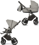 Коляска Roan 2 в1 Bass Next, Titanium, Black, ручка черная