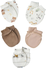 Фотография товара Антицарапки Little Sta, р. 62, 5 пар, интерлок, крем, №1, для мальчиков