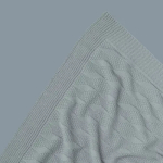 Фотография товара Плед вязаный Little Star Ромбик сине-серый 90х90 см