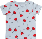 Фотография товара  Футболка бело-красная, 62, Т-179-1