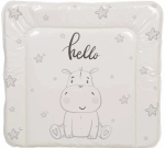 Матрас для пеленания Polini kids Бегемотик на комод, 65х65 см, серый
