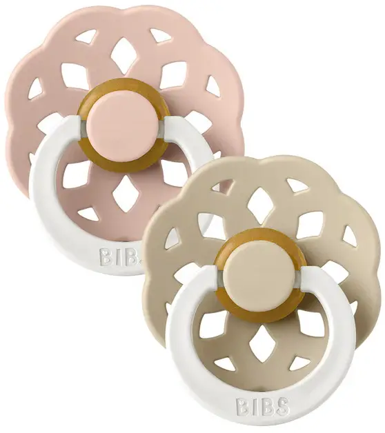 Набор пустышек Bibs Boheme Blush Glow, Vanilla Glow 0-6 месяцев