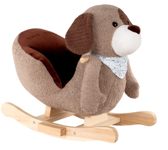 Фотография товара PITUSO Качалка (с сиденьем) Пес Дюк, плюш.,муз.,Серый, 62*34*54см