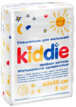 Фотография товара Пеленки детские влаговпитывающие одноразовые Kiddie Эконом 60х40 см
