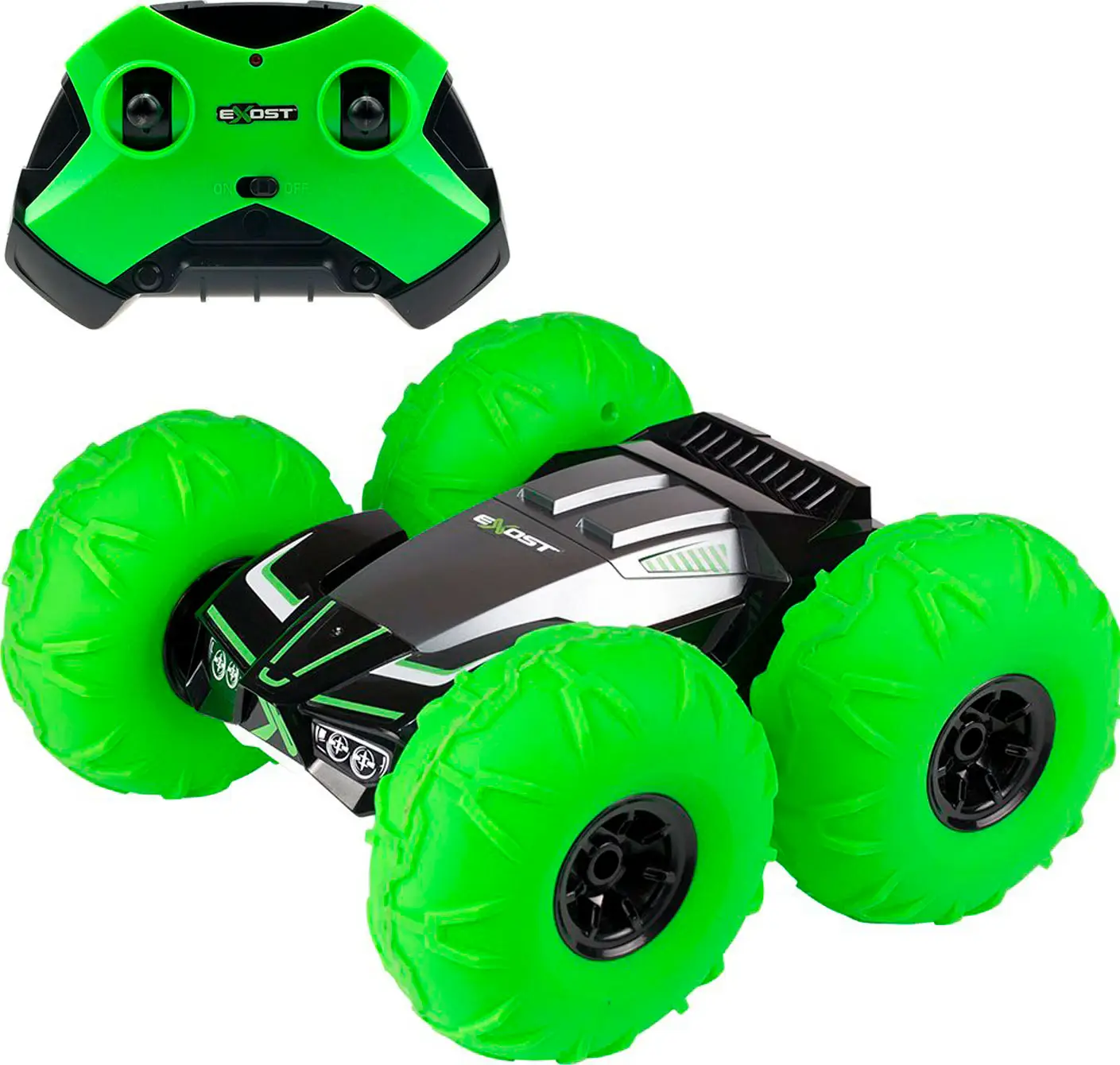 Машина Exost 360 Торнадо на радиоуправлении Зелёная
